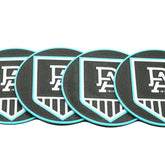 Port Adelaide Power AFL Coaster 3D Printed Drink Coaster - The 3D Print Smiths